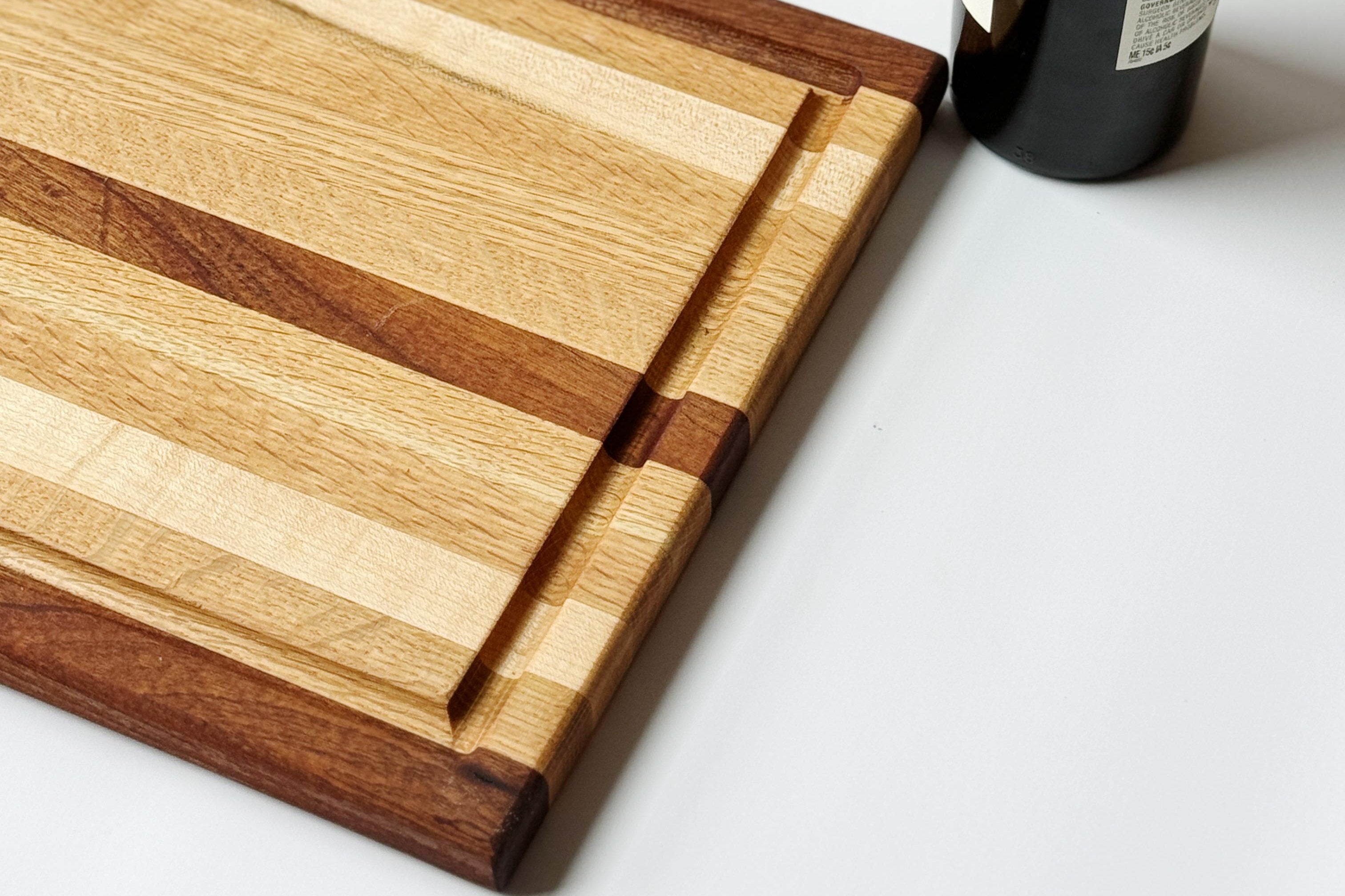 Handmade Sapele Cutting Board - With Juice Groove