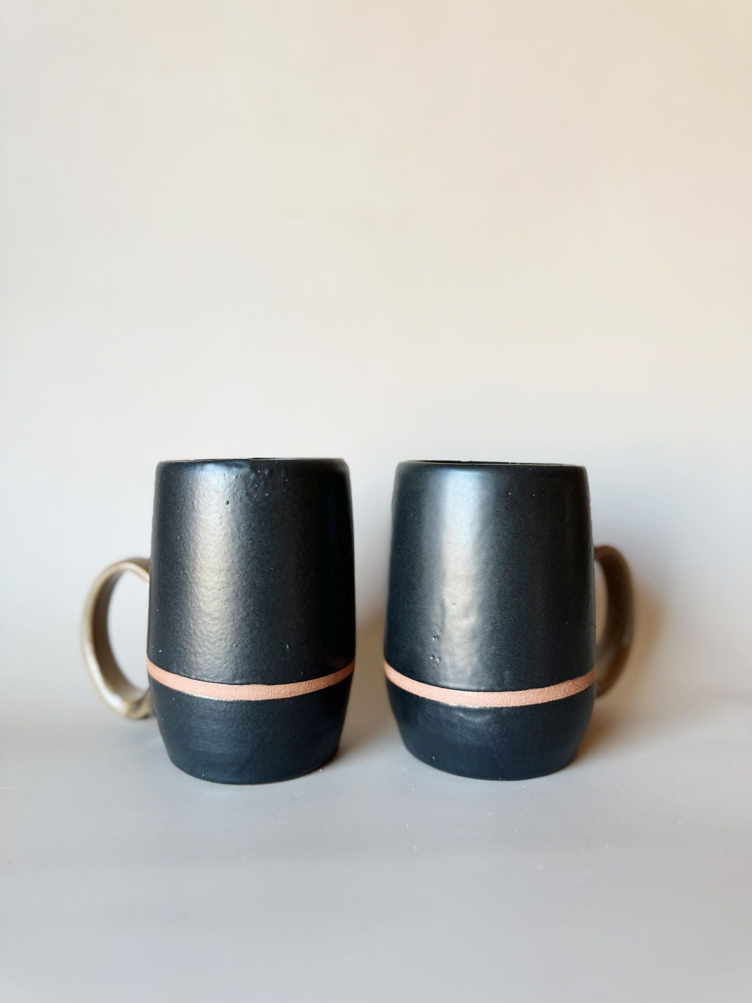 Tall Single Stripe  Mug - Raven